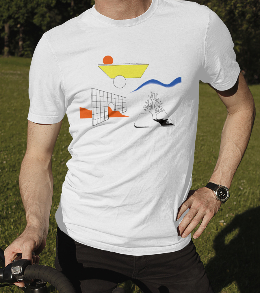 Clams Casino Winter Flower Abstract Geometric Elements T-Shirt