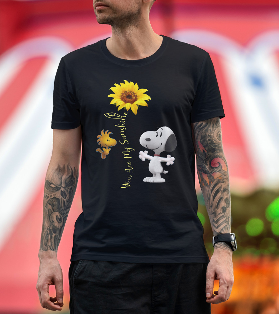 Snoopy and Woodstock You Are My Sunshine Sunflower T-Shirt