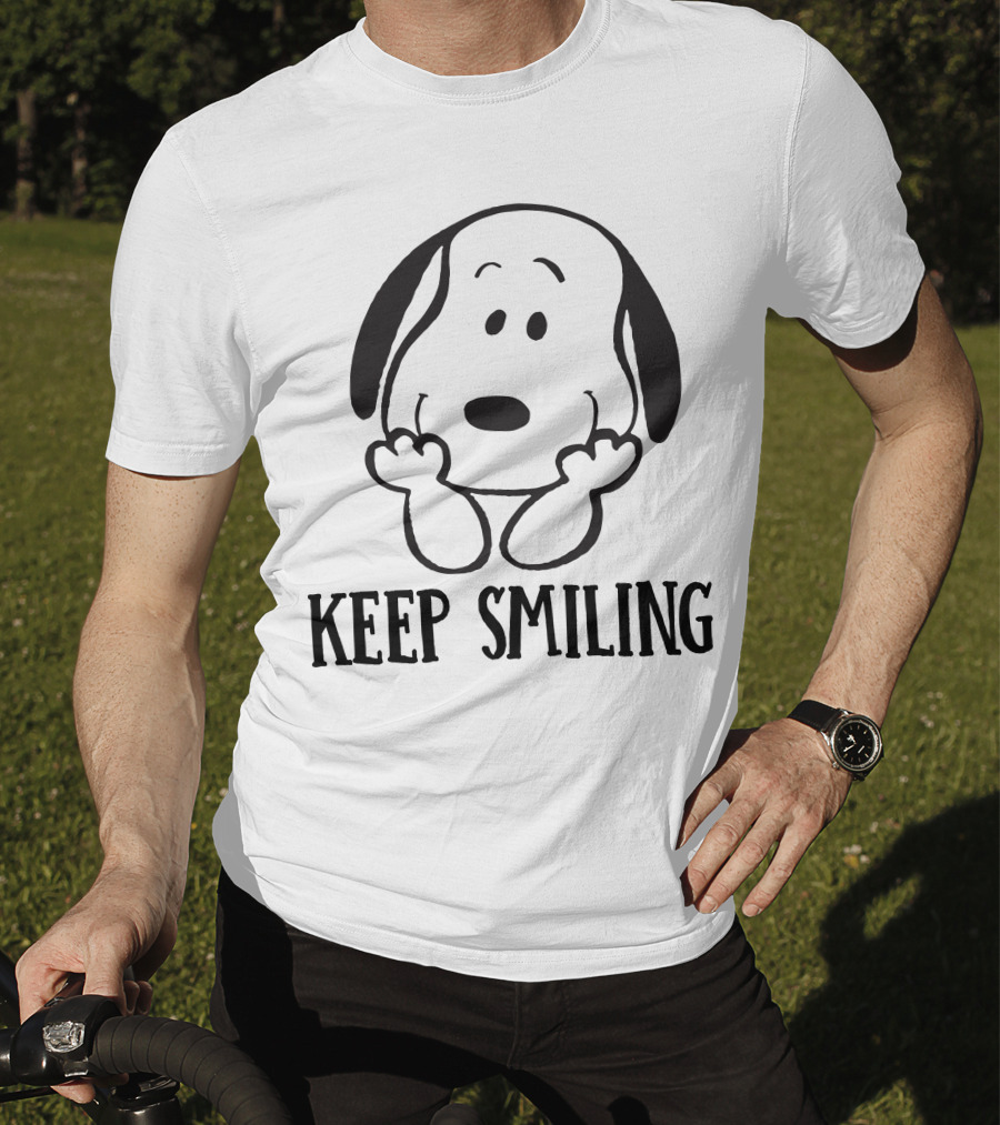 Keep Smiling Snoopy Peanuts T-Shirt