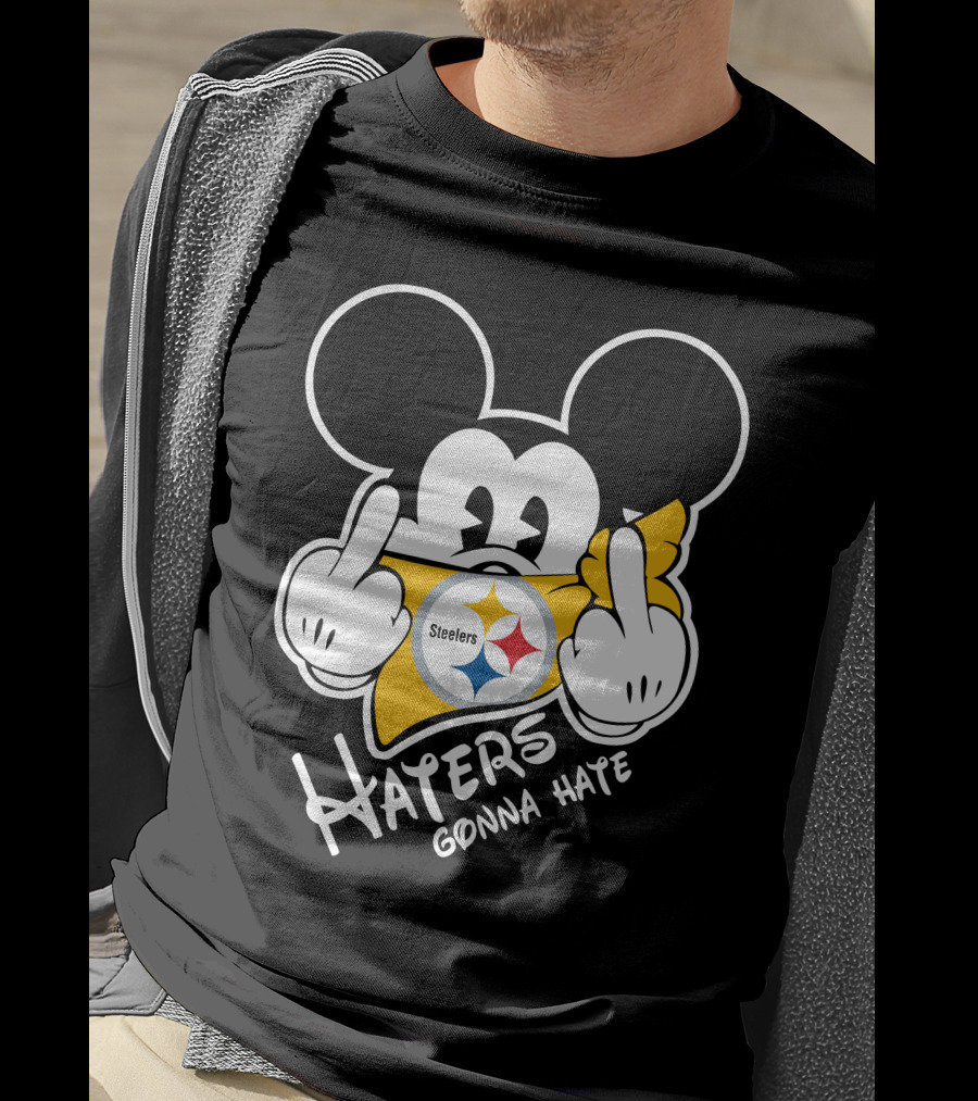 Haters Gonna Hate Mickey Mouse Steelers T-Shirt
