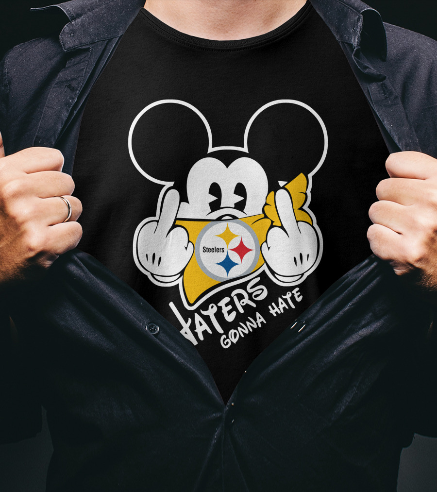 Haters Gonna Hate Mickey Mouse Steelers T-Shirt