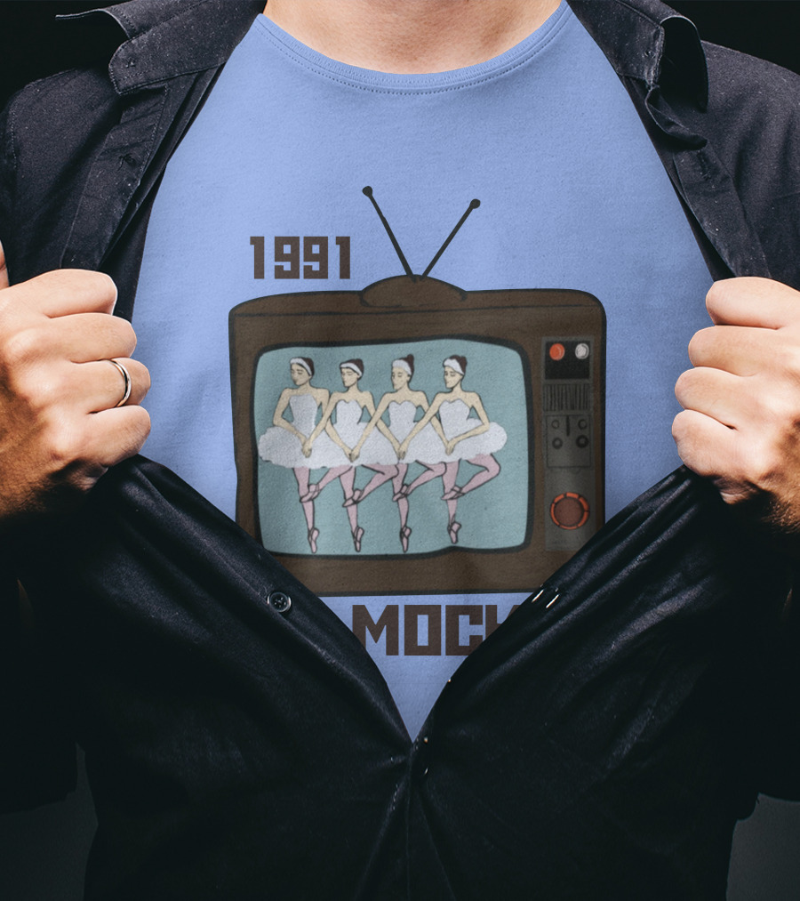 1991 Москва Ballet Television Soviet Visuals T-Shirt
