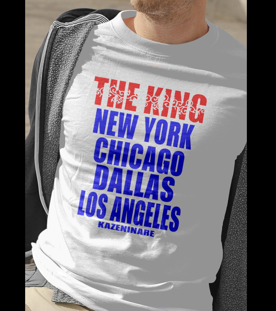 Minoru Suzuki The King New York Chicago Dallas Los Angeles Kazeninare NJPW1972 Shop T-Shirt