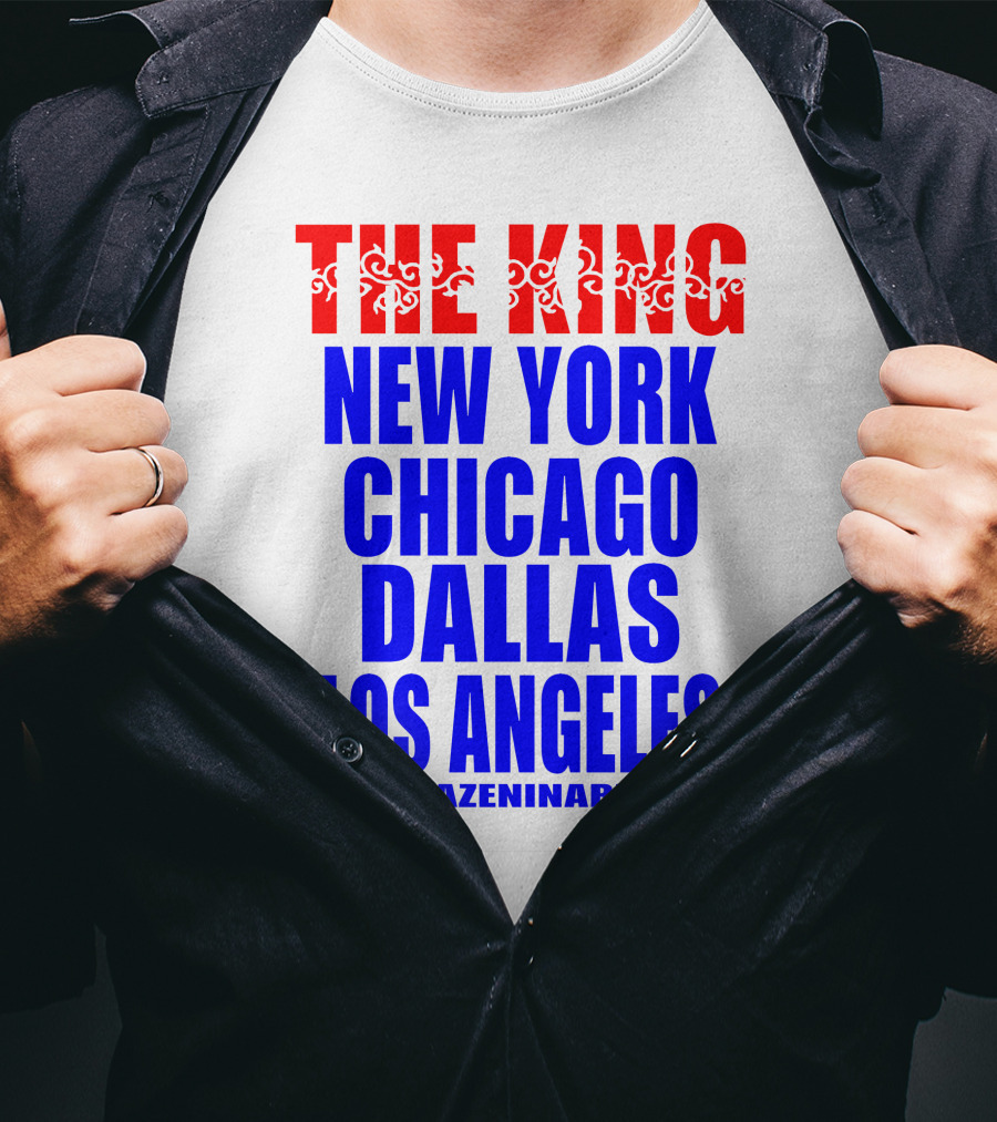 Minoru Suzuki The King New York Chicago Dallas Los Angeles Kazeninare NJPW1972 Shop T-Shirt