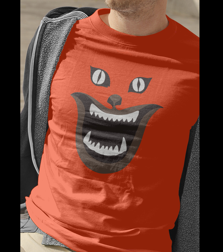 Criterion Channel The Criterion House Horror Cat Face Criterion Merch T-Shirt