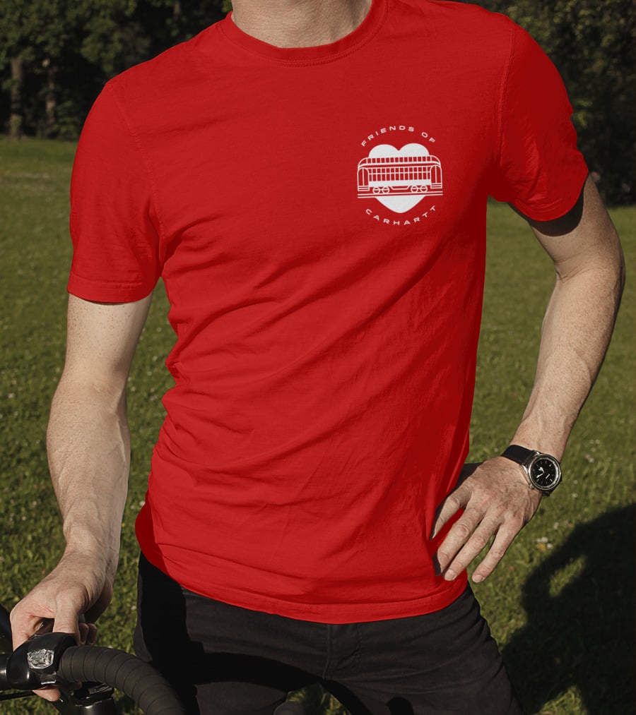 Friends Of Carhartt Heart And Trolley Symbol T-Shirt