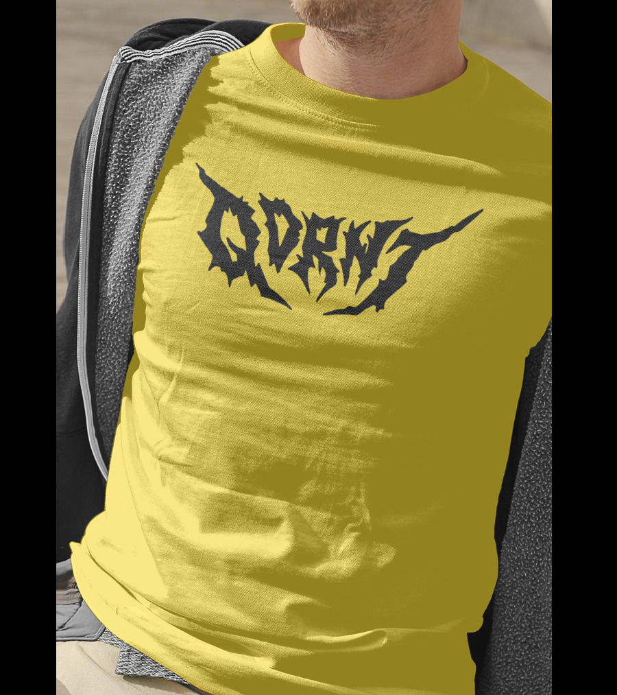 Qdrnt Gothic Style Text With Jagged Font T-Shirt