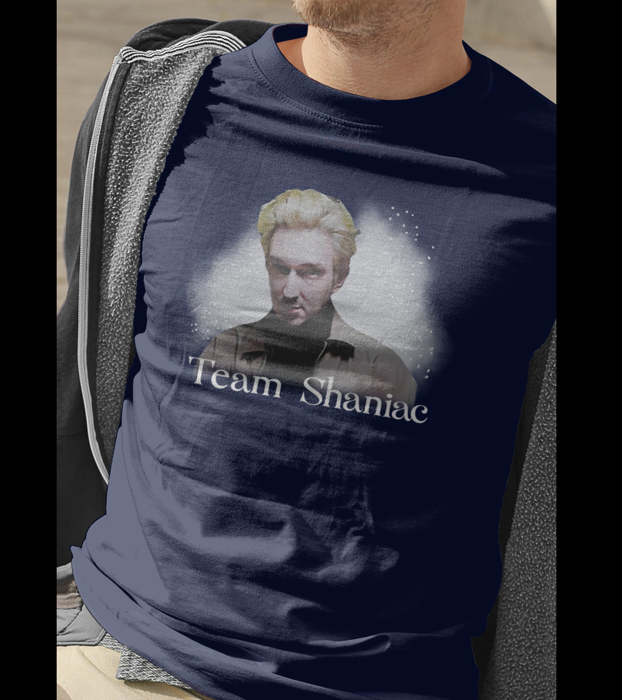Team Shaniac Cosmic Portrait With Blonde Figure T-Shirt