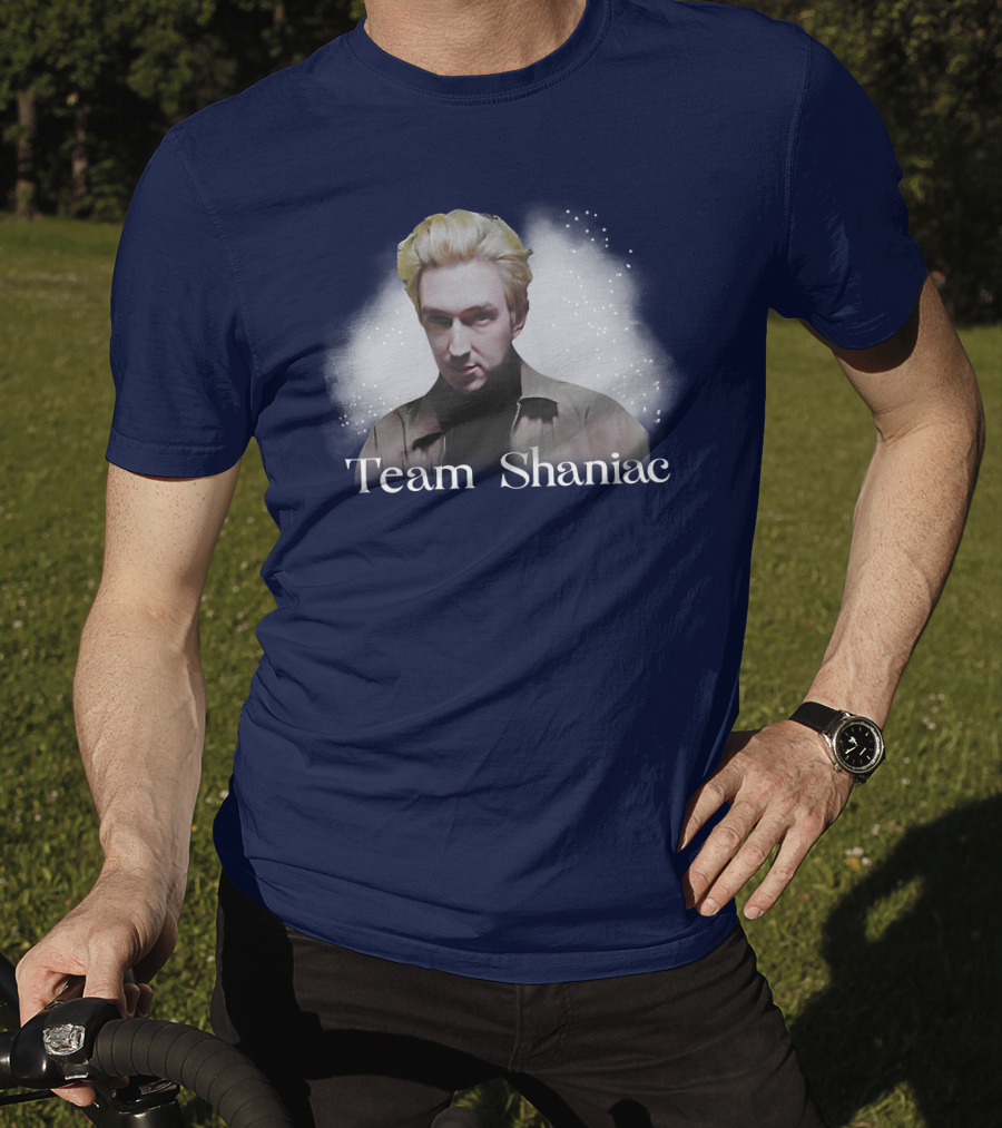 Team Shaniac Cosmic Portrait With Blonde Figure T-Shirt