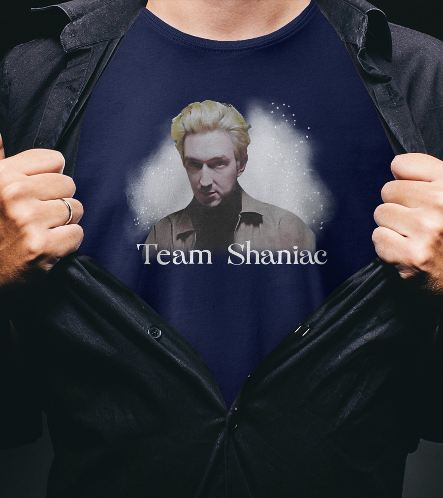 Team Shaniac Cosmic Portrait With Blonde Figure T-Shirt