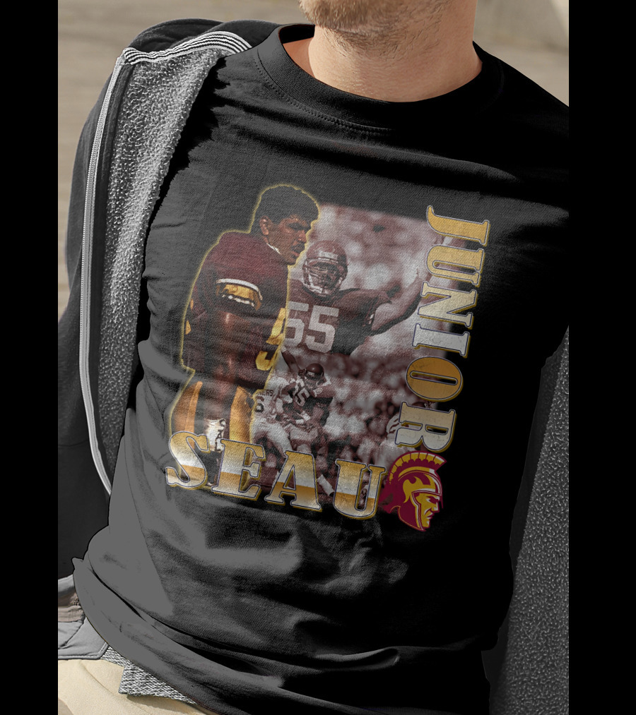 Junior Seau USC Trojans 55 Football Legend T-Shirt