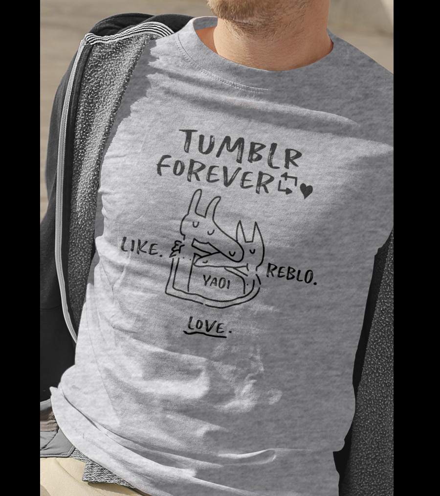 Tumblr Forever Like Reblo Yaoi Love T-Shirt