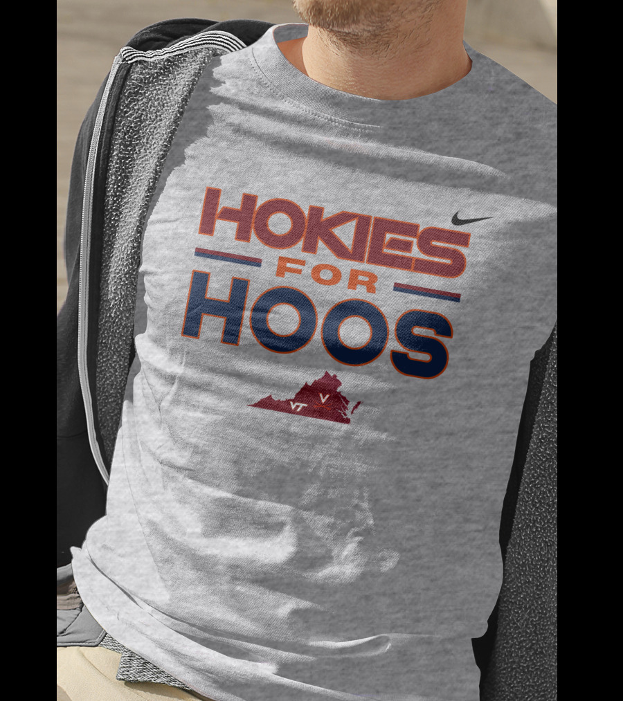 Hokies For Hoos Virginia Map VT T-Shirt