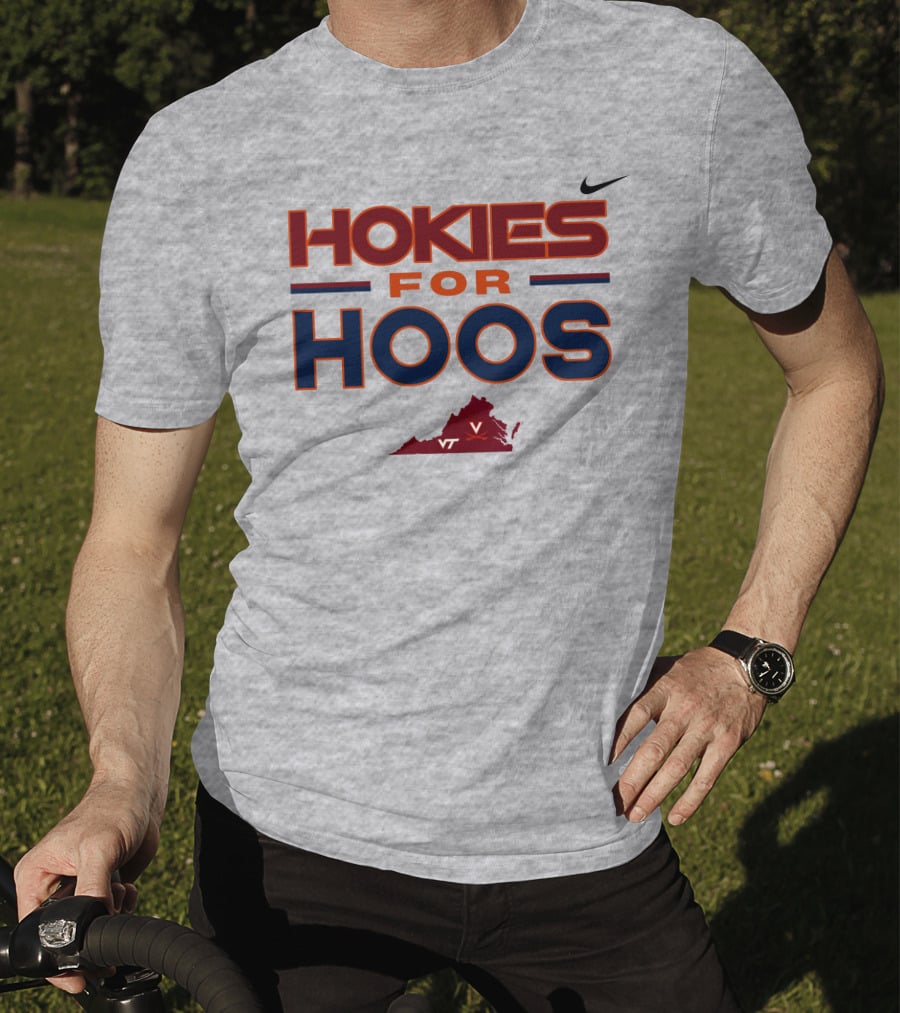 Hokies For Hoos Virginia Map VT T-Shirt