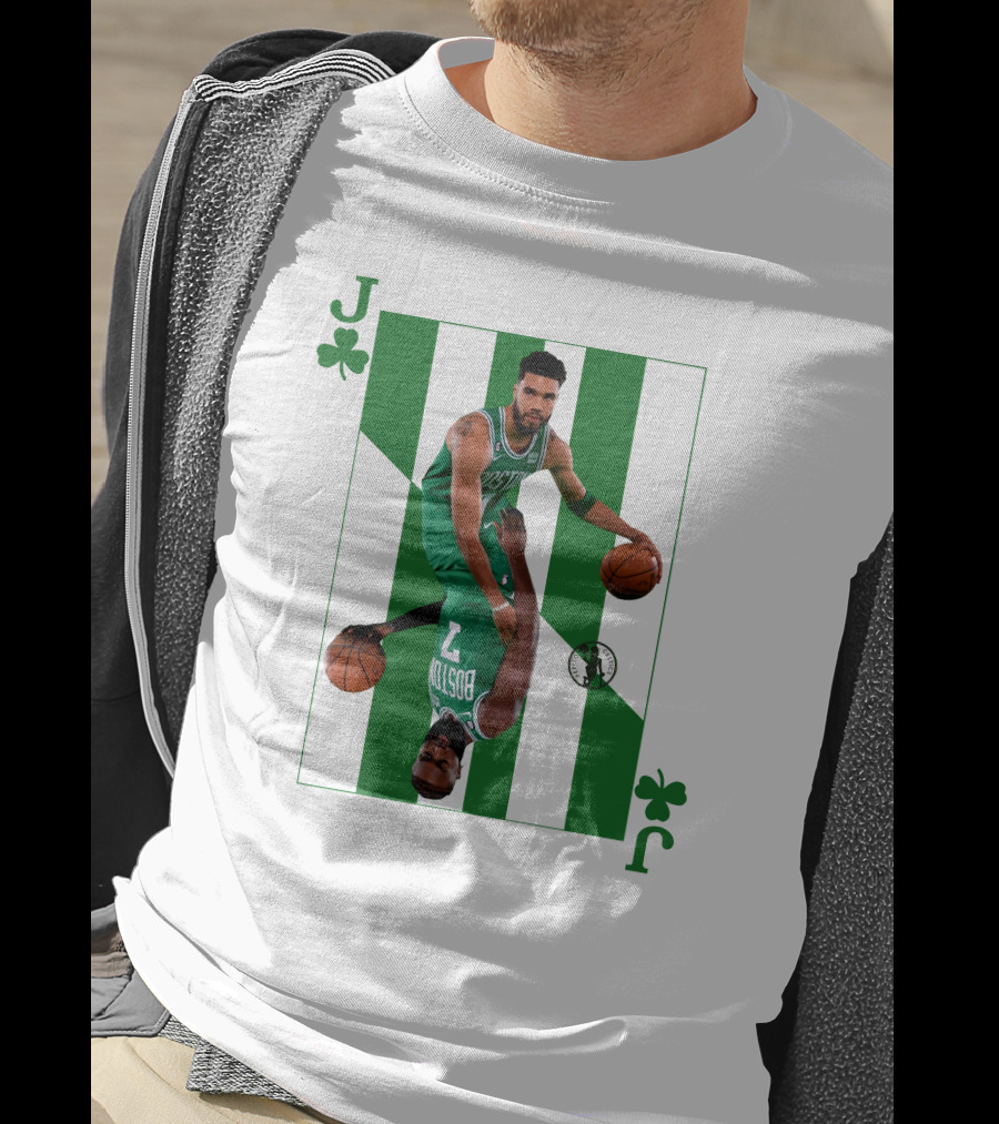 Jason Tatum And Jaylen Brown The Jays Boston Celtics Playing Card T-Shirt