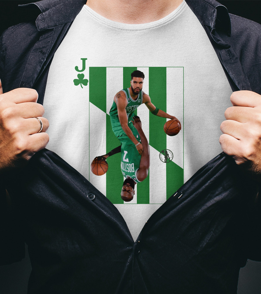 Jason Tatum And Jaylen Brown The Jays Boston Celtics Playing Card T-Shirt