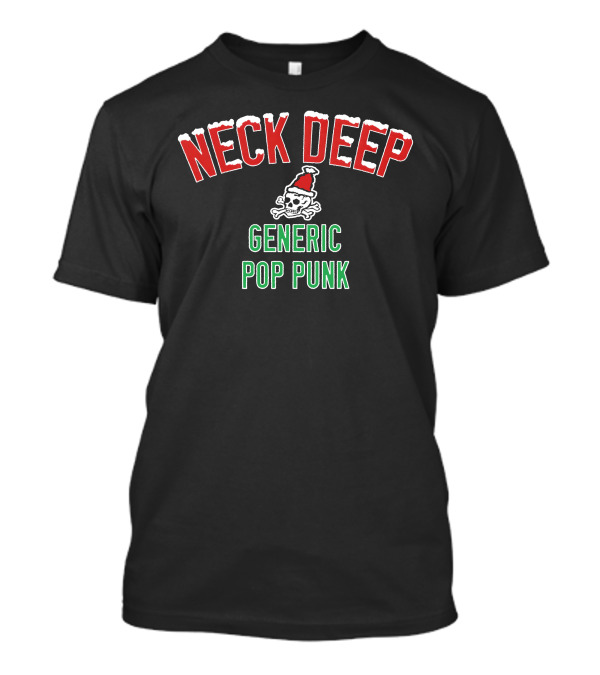 Neck Deep Generic Pop Punk Christmas Skull Edition T-Shirt