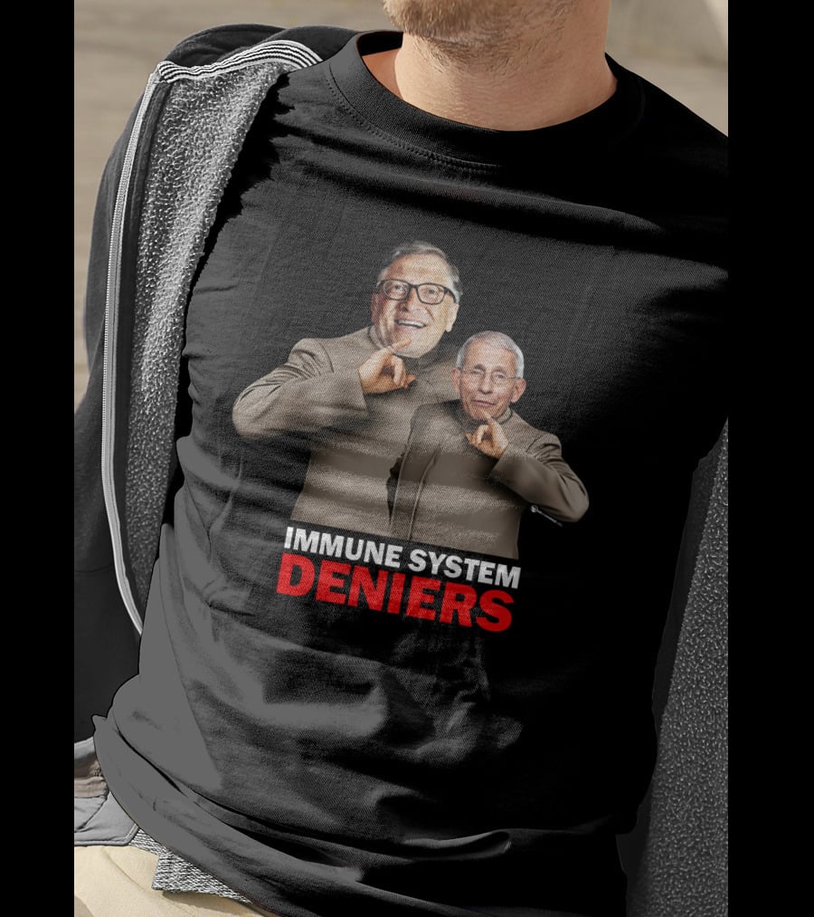 Immune System Deniers Dr. Evil Parody Mock Turtleneck Villains T-Shirt
