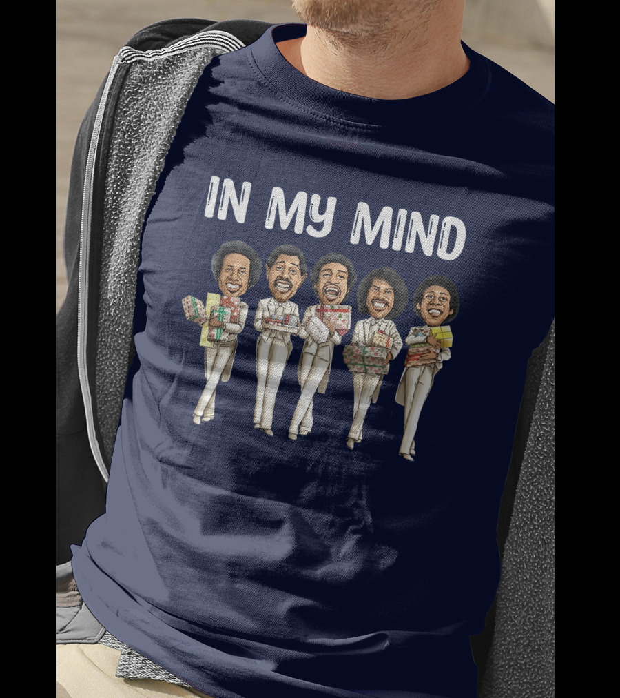 In My Mind Blackest Christmas Theme Holiday Gift Holding Group T-Shirt
