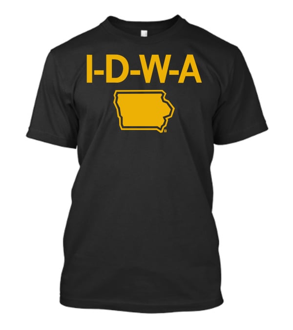 IDWA Yellow Iowa Outline T-Shirt