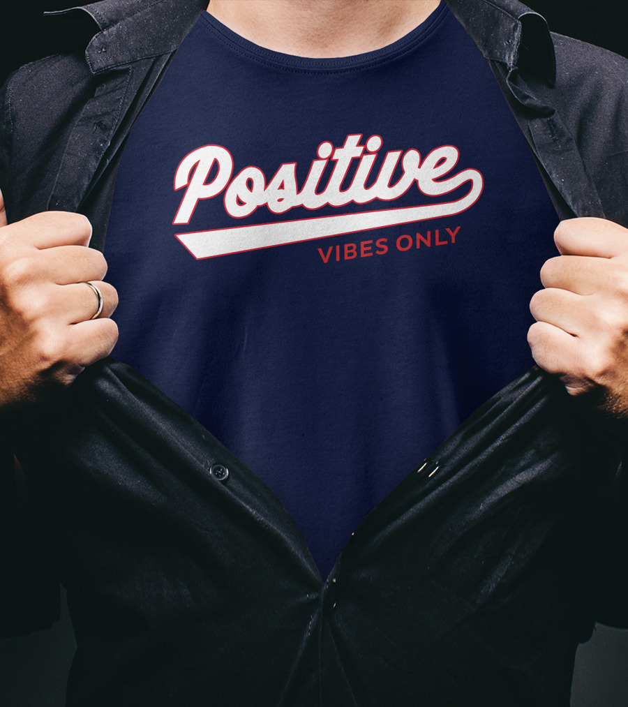 Positive Vibes Only Football T-Shirt
