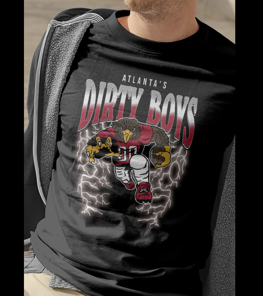 Atlanta's Dirty Boys Football Lightning Bird T-Shirt