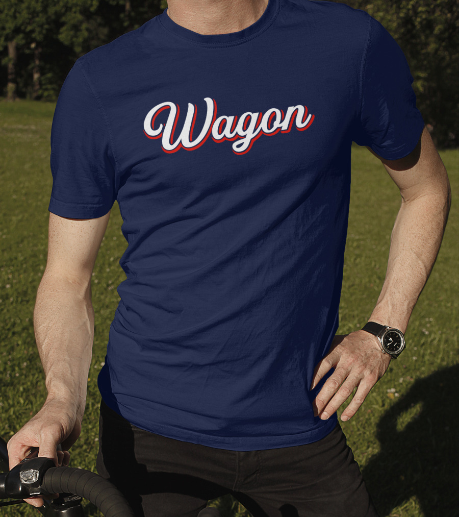 Wagon NJ Style Vintage Script T-Shirt