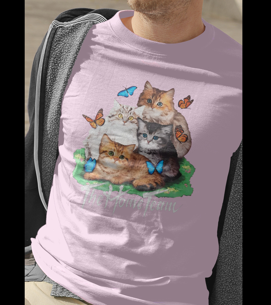 Kittens The Home Team Butterflies T-Shirt