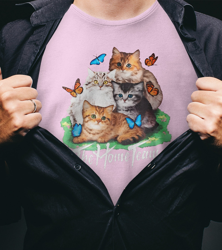 Kittens The Home Team Butterflies T-Shirt
