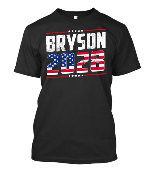 BRYSON 2028 American Flag Stars Stripes T-Shirt