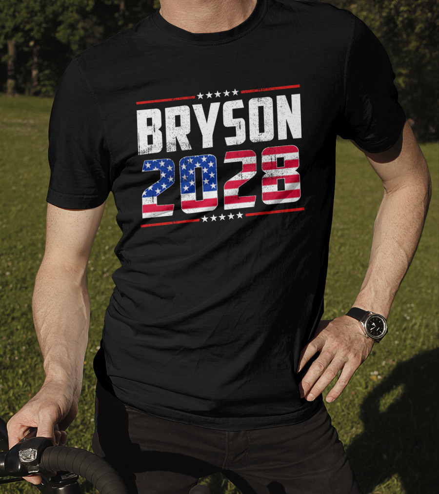 BRYSON 2028 American Flag Stars Stripes T-Shirt