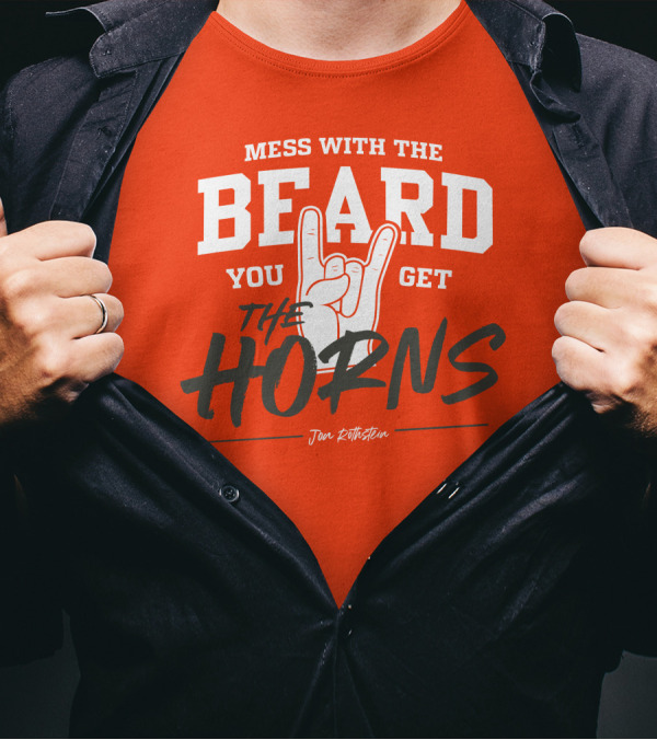 Mess With The Beard You Get The Horns Jon Rothstein T-Shirt