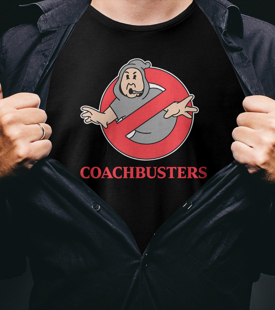 Ghostbusters Coachbusters Logo Parody With Ghost In No T-Shirt