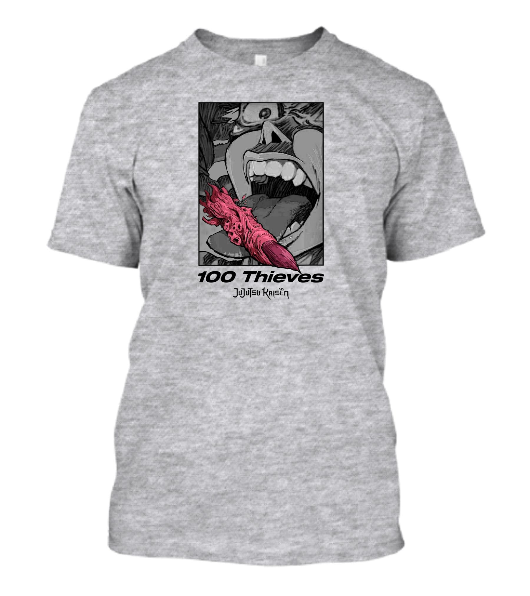 100 Thieves Jujutsu Kaisen Collaboration Manga T-Shirt