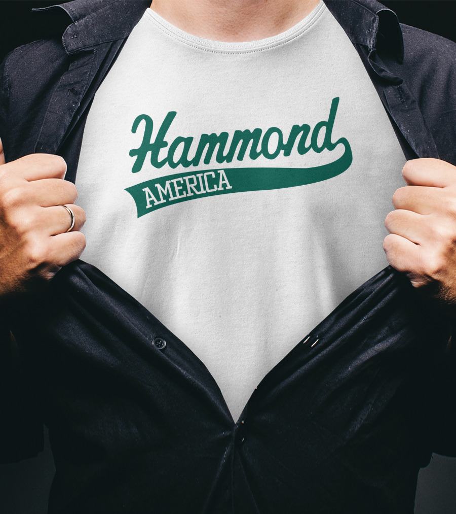 Hammond America Classic Script Baseball T-Shirt