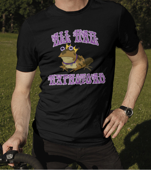 All Hail Hypnotoad With Purple Text And Crown T-Shirt