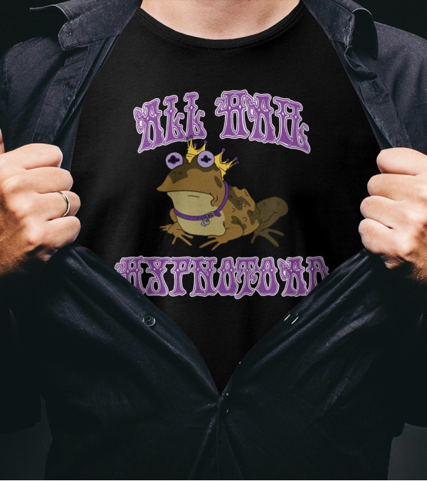 All Hail Hypnotoad With Purple Text And Crown T-Shirt
