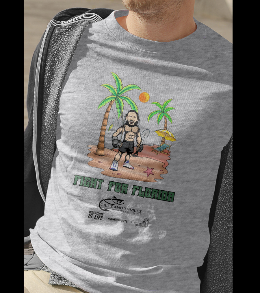 Fight For Florida Wrestling Is Life With VaynerSports Guida Gillz And Thrillz T-Shirt