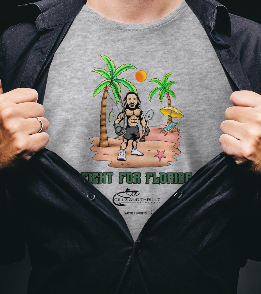 Fight For Florida Wrestling Is Life With VaynerSports Guida Gillz And Thrillz T-Shirt