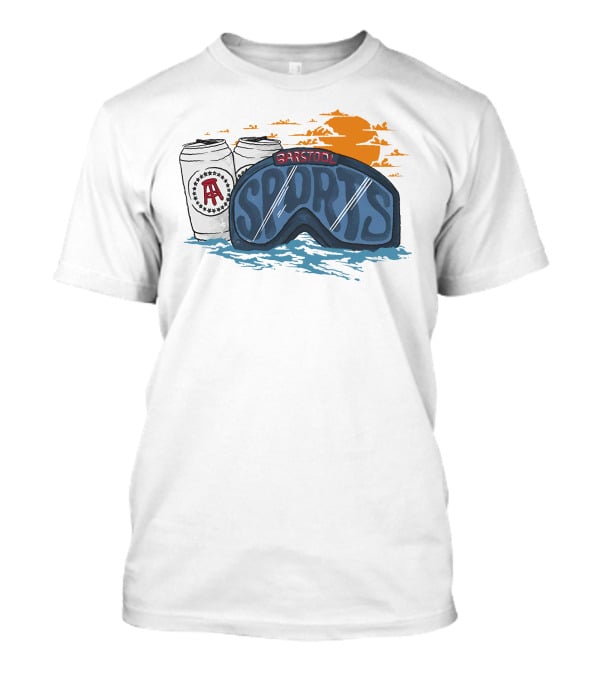 Winter Goggles With Cans And Sunset T-Shirt