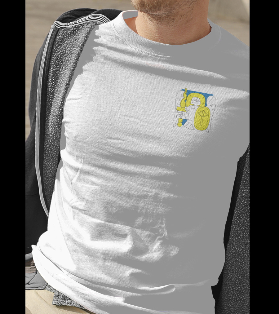 Kyiv Archangel St. Michael Emblem Blue Yellow T-Shirt
