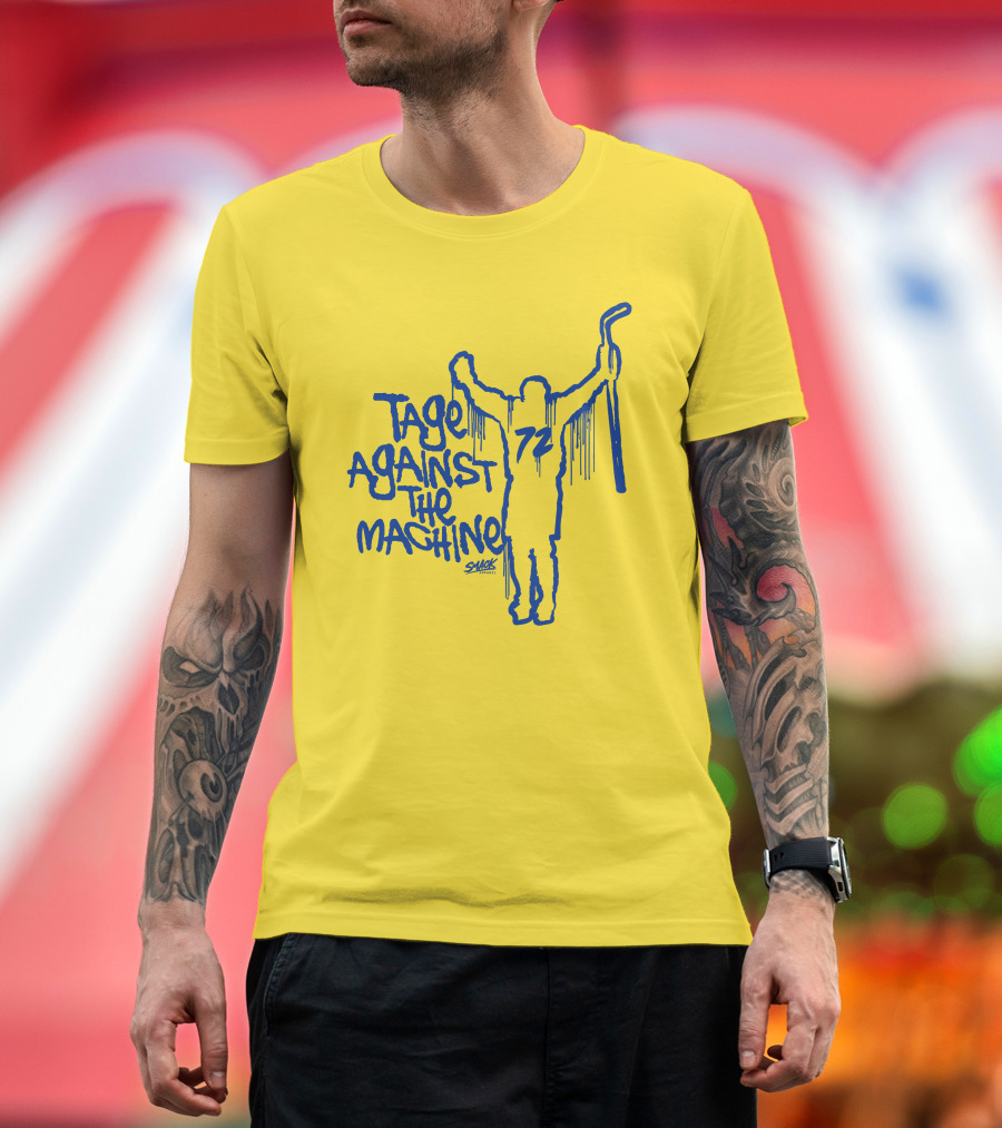 Tage Against The Machine 72 Hockey Silhouette Smack T-Shirt