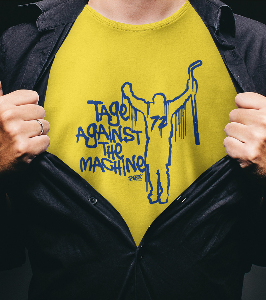 Tage Against The Machine 72 Hockey Silhouette Smack T-Shirt