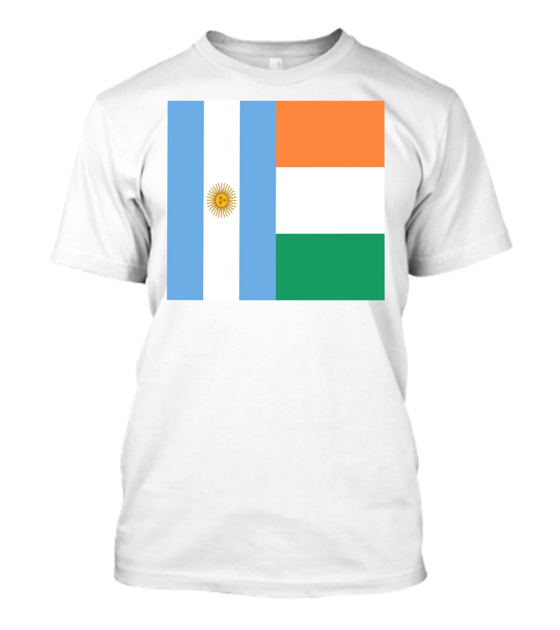 Argentina Flag Ireland Flag T-Shirt