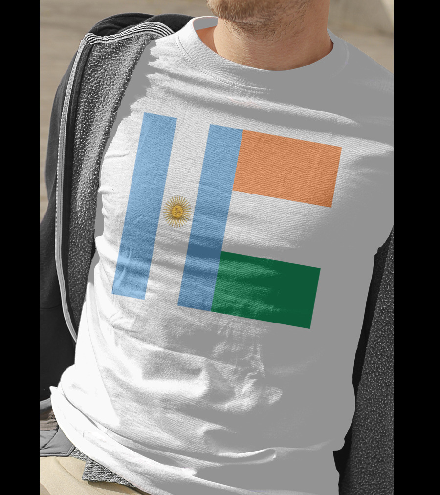 Argentina Flag Ireland Flag T-Shirt