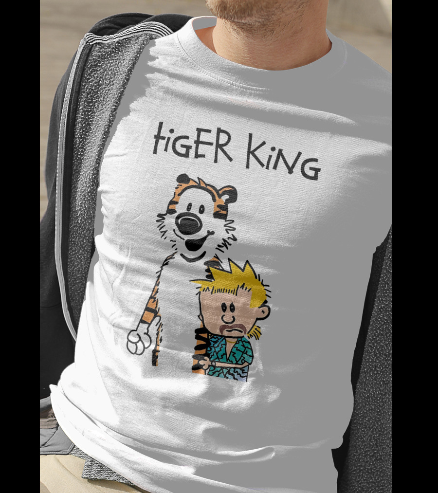 Tiger King Calvin And Hobbes Meme T-Shirt