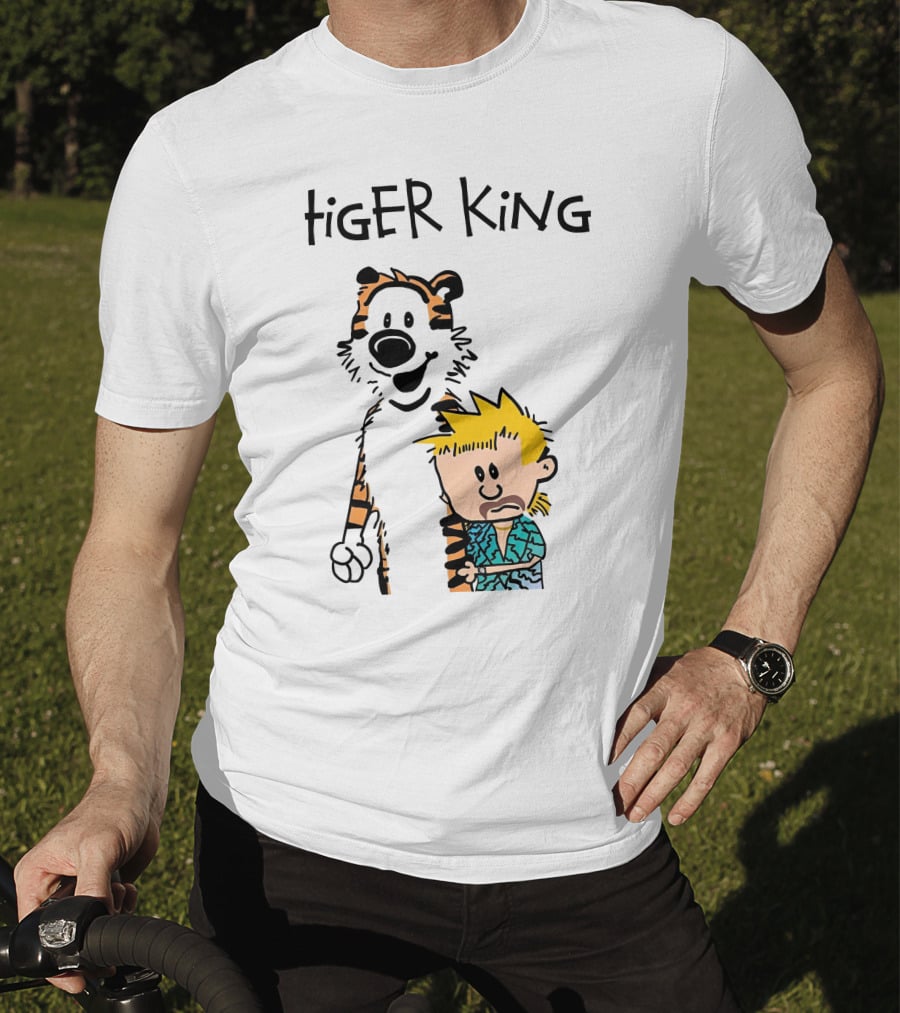 Tiger King Calvin And Hobbes Meme T-Shirt