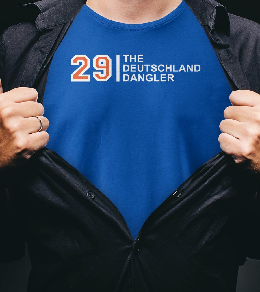 29 The Deutschland Dangler Hockey Sports Jersey T-Shirt