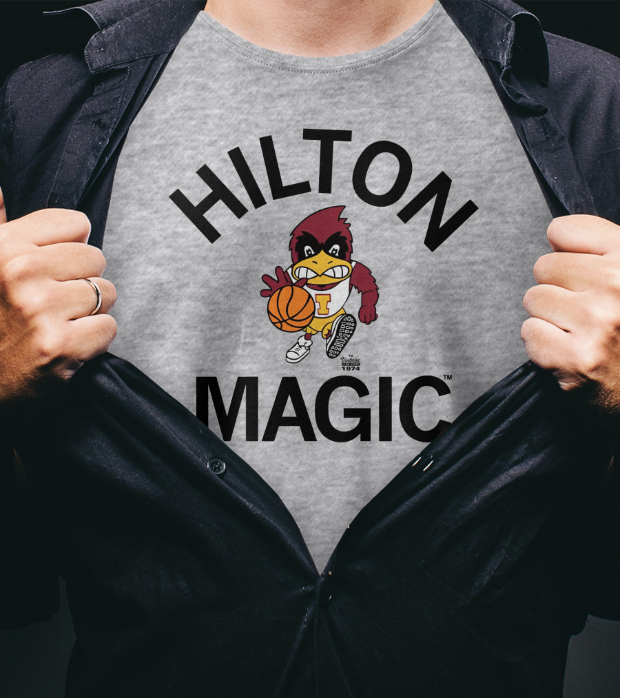 Hilton Magic Basketball Vintage Cyclone 1974 T-Shirt