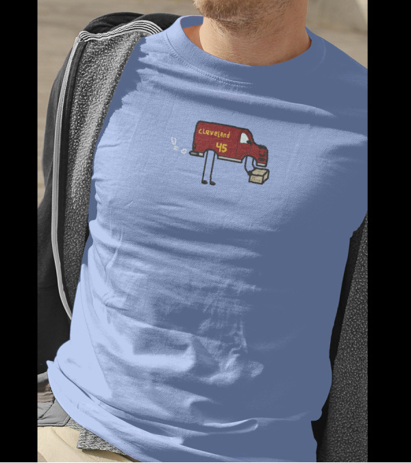 Cleveland 45 Delivery Van Basketball Legend Donovan Mitchell 71 Points T-Shirt